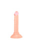 5 inch flesh short and thin jelly dildo front view censored