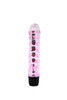 6-Inch Transparent Silicone Dildo with Cotton Candy Pink Spine