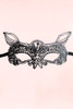 Clara Black Lace Cat Mask.
