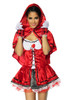 Deluxe Red Rose Velvet Riding Hood Fairytale Costume