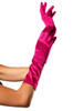 Magenta Pink Satin Opera Gloves