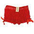 Red Retro Rumba Boyshort Panty with Black Satin Side bows