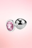 Stainless Steel Metal Jeweled Anal Butt Plug 