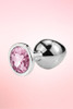 Stainless Steel Metal Jeweled Anal Butt Plug 