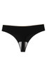 Seamless Laser Cut  Moisture Wicking Lined Barely There Thong 