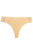 Seamless Laser Cut  Moisture Wicking Lined Barely There Thong 