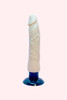 Jax Realistic Dildo Vibrator Soft Skin Feel with Strong Suction Cup Actual product photo in flesh