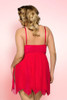 Gia Red Plus Size Babydoll