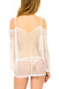 Gloria Lace Sheer Off Shoulder Sheer Chemise