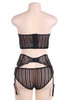 Daphne Lace Bustier Garter Belt Lingerie Set