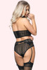 Daphne Lace Bustier Garter Belt Lingerie Set