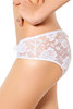 White May Lace up Floral Lace Crotchless Panty