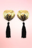 Gold sequin nipple tassel pasties