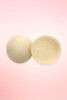 Beige Lightweight removable bra cup inserts for bralettes, bikini tops, and sports bras.