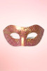 Pink Gold Venetian Masquerade MAsk.
