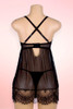 Penelope Black underwire Push up Babydoll