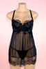 Penelope Black underwire Push up Babydoll