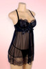 Penelope Black underwire Push up Babydoll