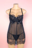 Penelope Black Push-up Plus Size Babydoll