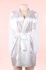 Emy White Satin Lace Bridal Robe Set