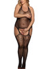 Lexi Halter Fishnet Garter Body Stockings Plus