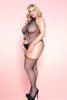 Lorena Halter Fishnet Plus Size Bodystockings