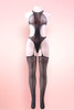 Lorena Halter Fishnet Plus Size Bodystockings