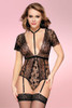 Jessa Black lace teddy lingerie