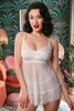 Leila White babydoll