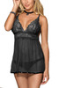 Neve Black Lace Sheer Babydoll