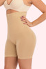 Voodoo Ultra High Waist thigh Shaper Compression in beigeside view ith one hand on the waist