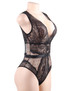 Iris Black Lace Scallop Teddy