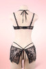 Sylvia Cupless Open Cup Black Lace Lingerie