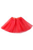 Red Petticoat Mesh Mini Costume Tutu Skirt