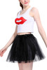 Black Petticoat Mesh Mini Costume Tutu Skirt