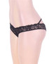Mae Black Lace Strappy Back Open Crotch Panty