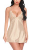 Gilian Nude Satin Lace Sleep Chemise