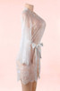 Debbie White Plus Size Lace Bridal Robe