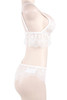 White  Charmaine Lace Bralette Cheeky Panty Set