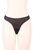 Bianca Black Mesh Retro Garter Belt Panty Set