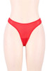 Bianca Red Mesh Retro Garter Belt Panty Set Plus