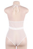 Yasmin White Lace Plunge Teddy