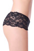 Sexy Black Floral Lace Cheeky Panty