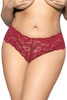 Sexy Red Floral Lace Cheeky Panty Plus Size