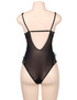 Georgia Lace Mesh Underwire Bodysuit Teddy Plus Size