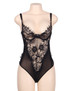 Georgia Lace Mesh Underwire Bodysuit Teddy Plus Size