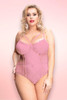 Orchid Lace Plus Size Teddy.