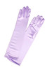 Lavender Satin Opera Elbow Length Gloves 14"