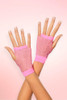 Short Fingerless Fishnet Gloves