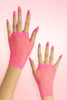 Short Fingerless Fishnet Gloves
